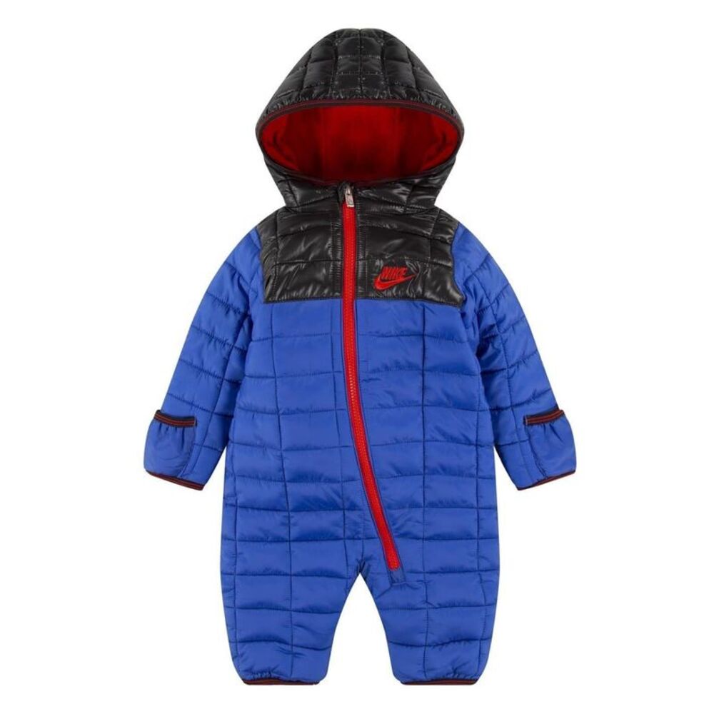 Nike Baby Plaid  Long-Sleeved Snowsuit / Game Royal